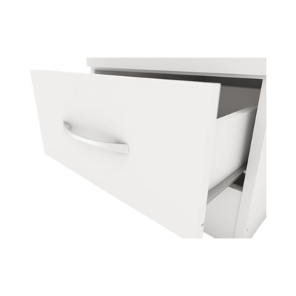 Nevada 1 Door 1 Drawer Wardrobe – White Gloss Finish