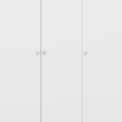 Denver 3 Door Wardrobe – White Gloss | Modern Bedroom Storage