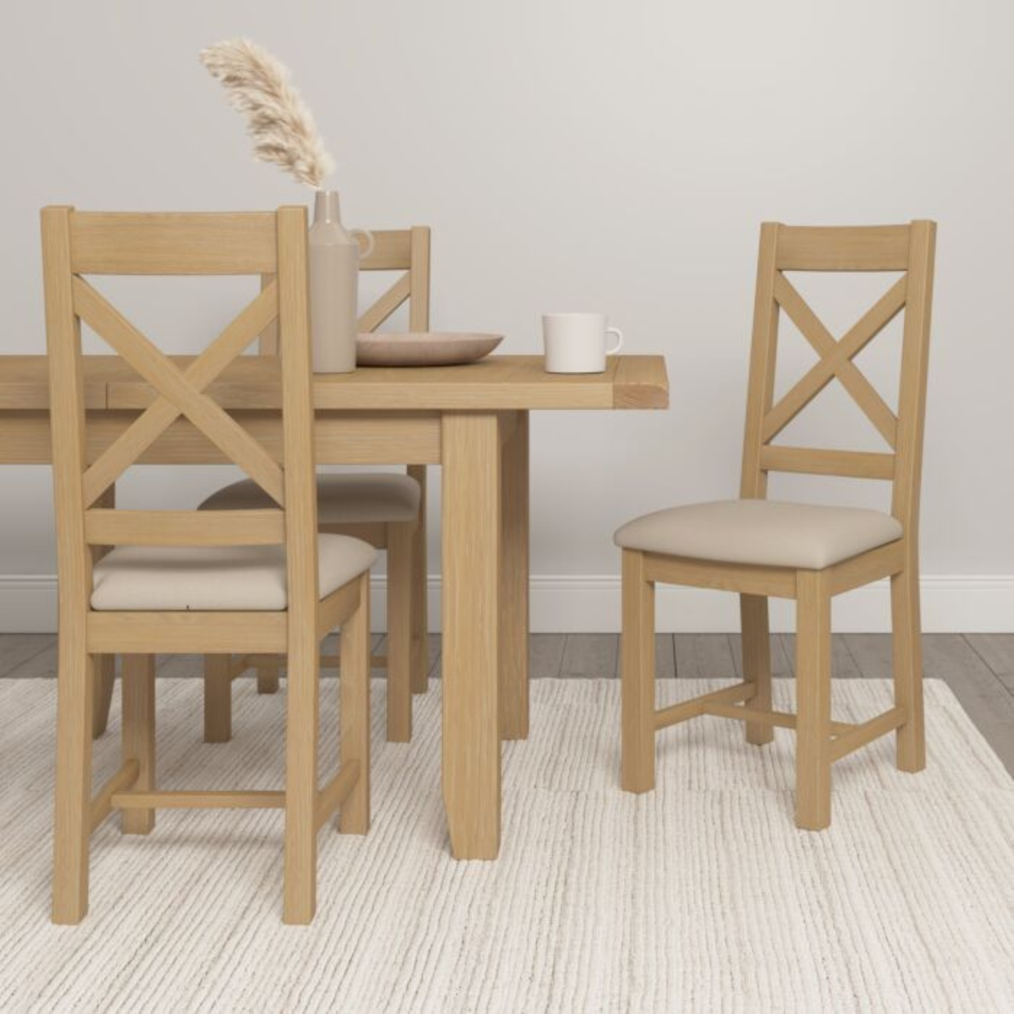 Windsor Large Extending Dining Table Natural Oak 180–230cm