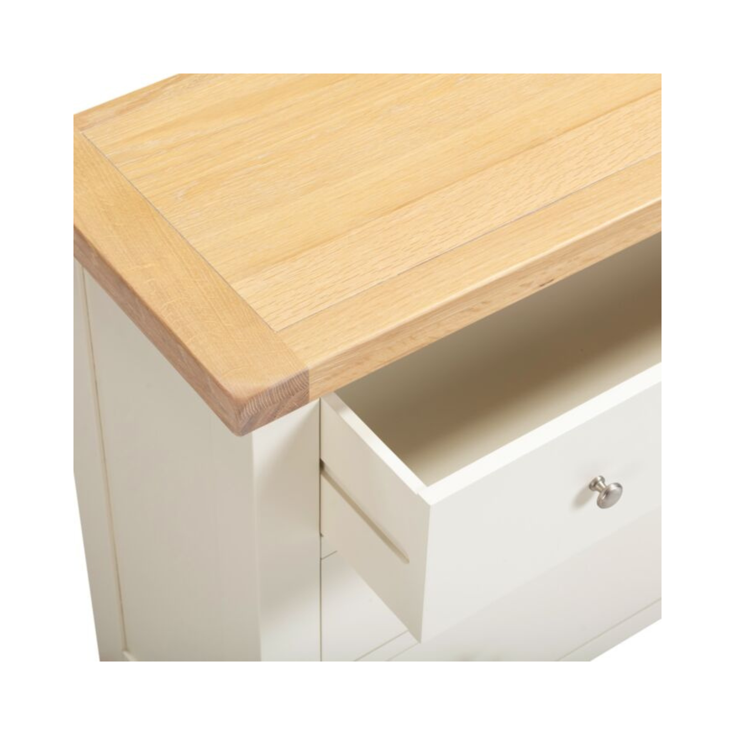 Windsor 3 Drawer Chest – Ivory & Oak