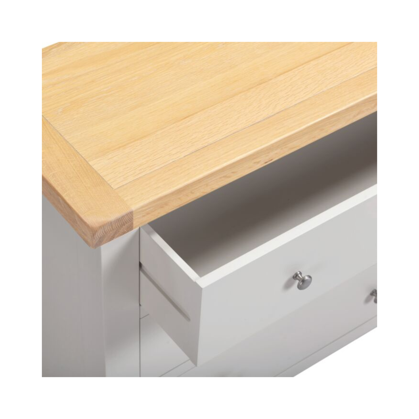 Windsor 3 Drawer Chest – Pebble Grey & Oak