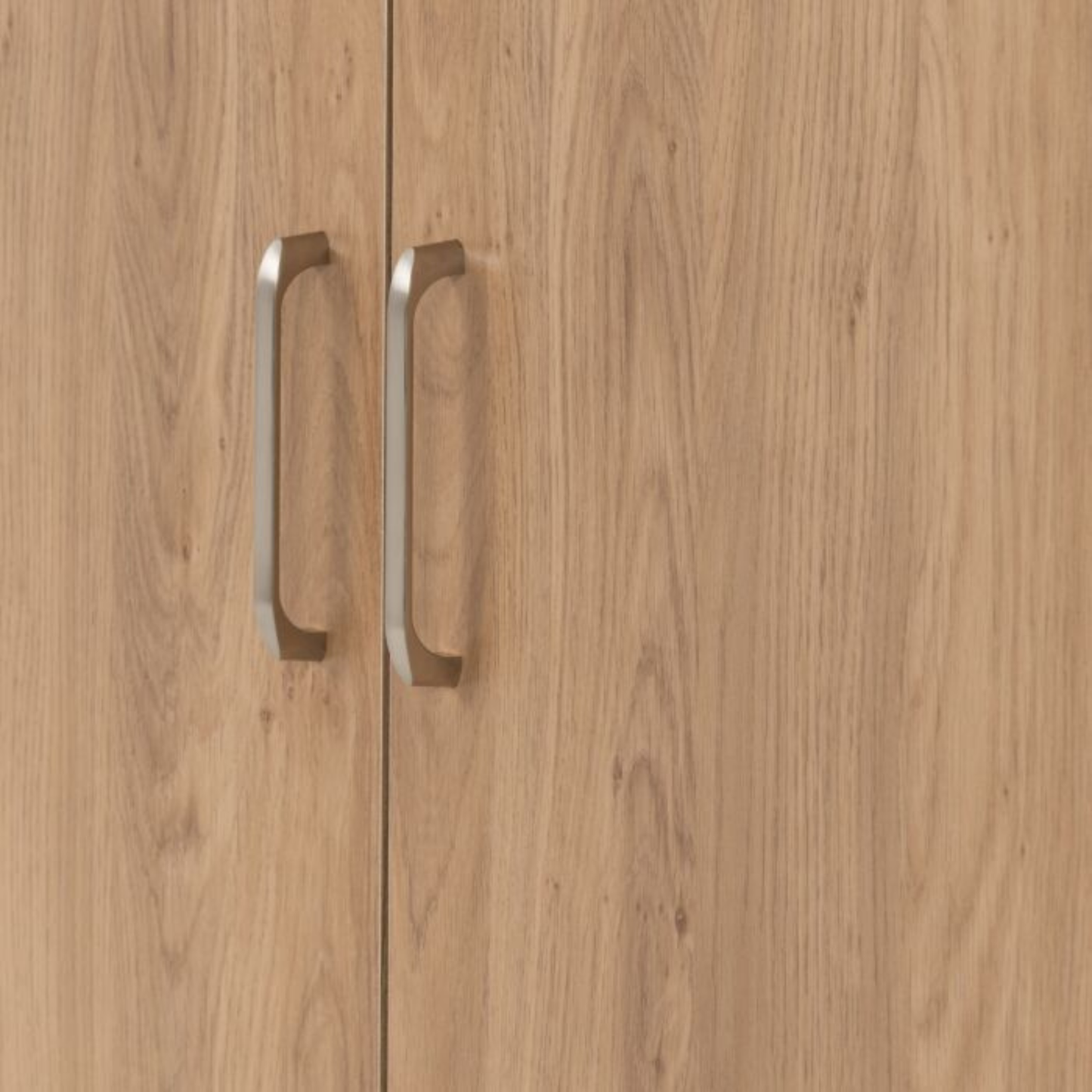 Dakota 2 Door Wardrobe – Oak Effect | Compact Hanging Storage