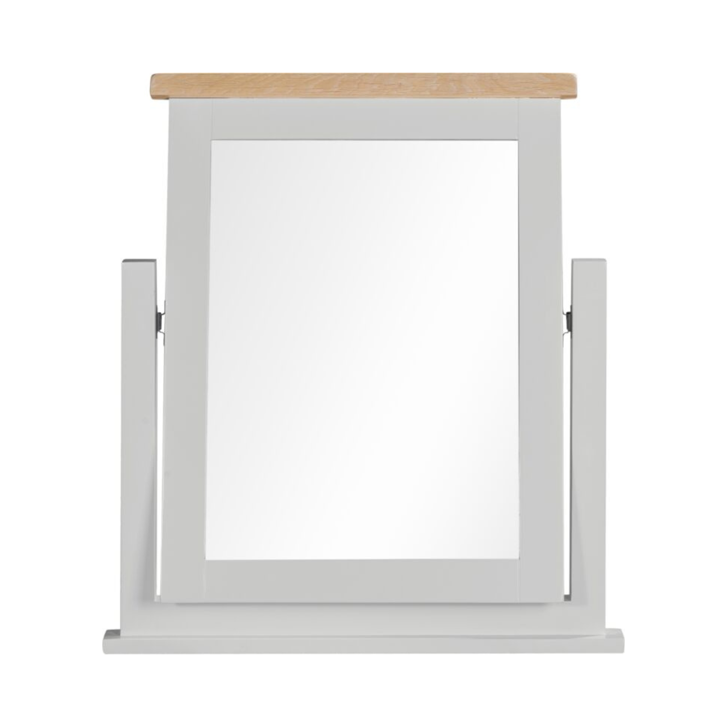 Windsor 3 Drawer Dressing Table & Mirror – Pebble Grey and Oak