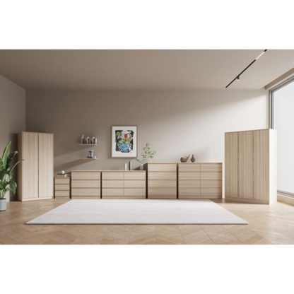 Malvern 3 Door Wardrobe – Sonoma Oak Effect