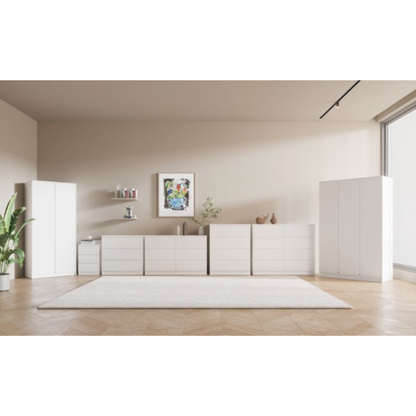 Malvern 3 Door Wardrobe – White | Modern Bedroom Storage