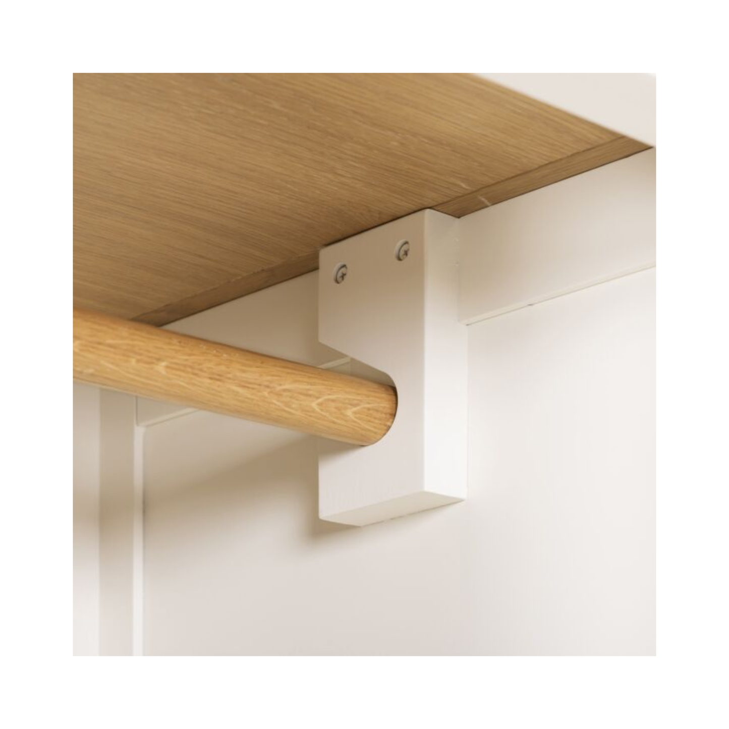 Windsor 3 Door 2 Drawer Wardrobe – Ivory/Oak