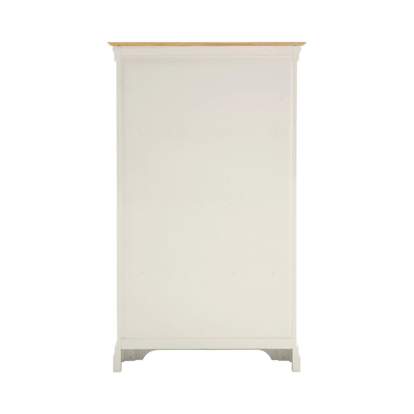 Bordeaux Bookcase Ivory Oak 150cm Storage Shelf Unit