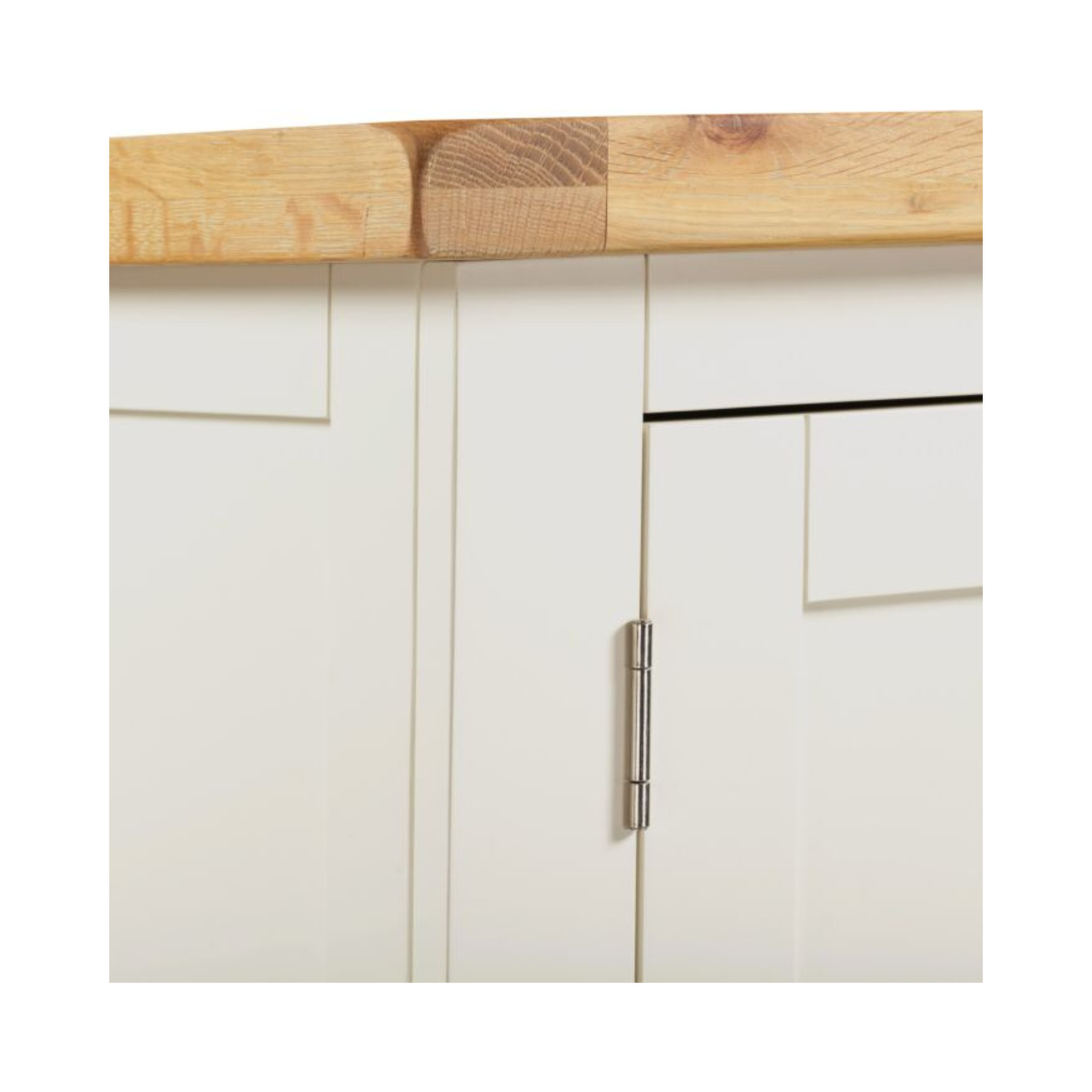 Windsor 2 Door 1 Drawer Wardrobe – Ivory/Oak