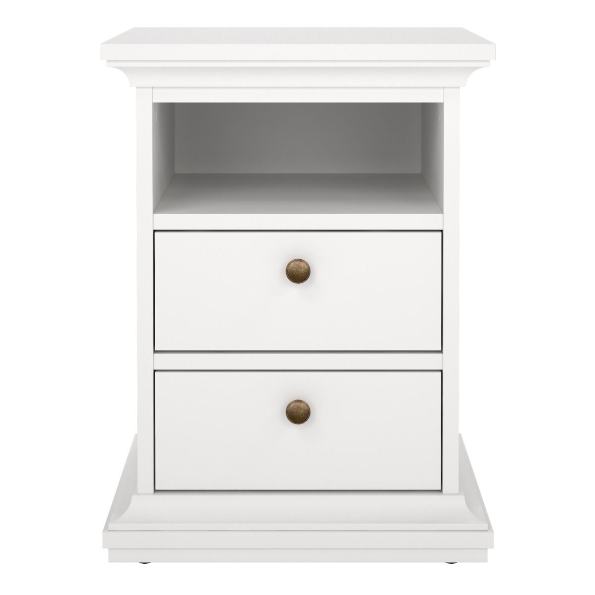 Paris Bedside 2 Drawers in White