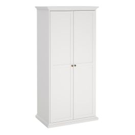 Paris Wardrobe with 2 Doors in White