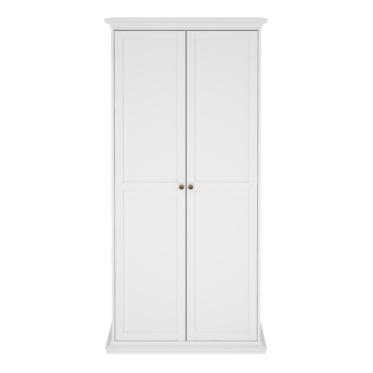 Paris Wardrobe with 2 Doors in White