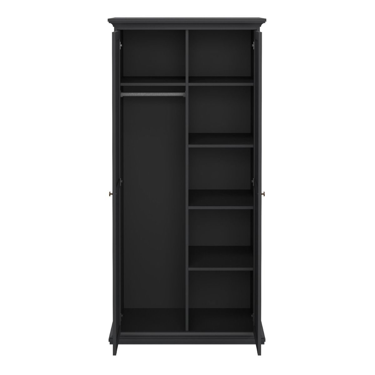 Paris Wardrobe with 2 Doors in Matt Grey