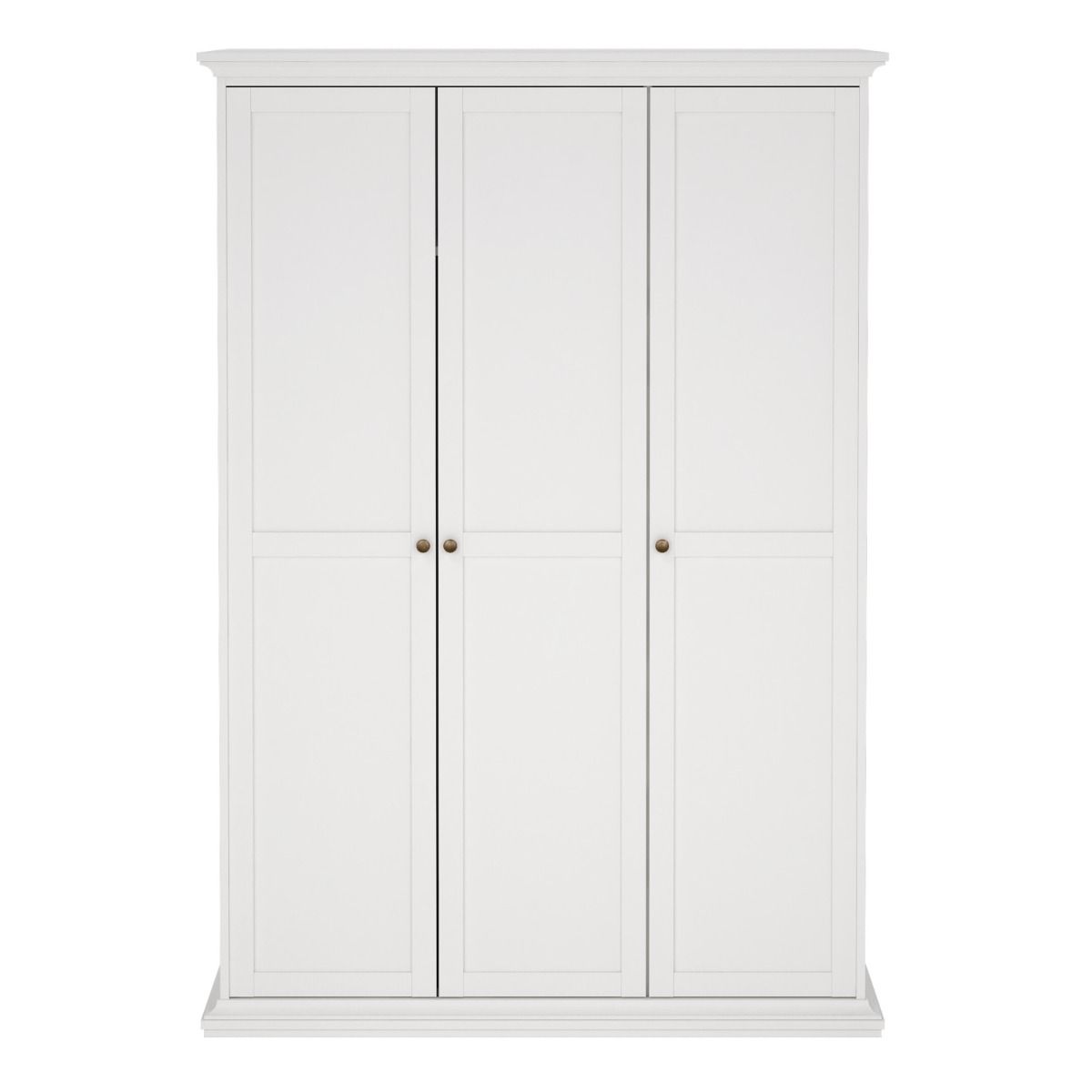 Paris Wardrobe with 3 Doors in White