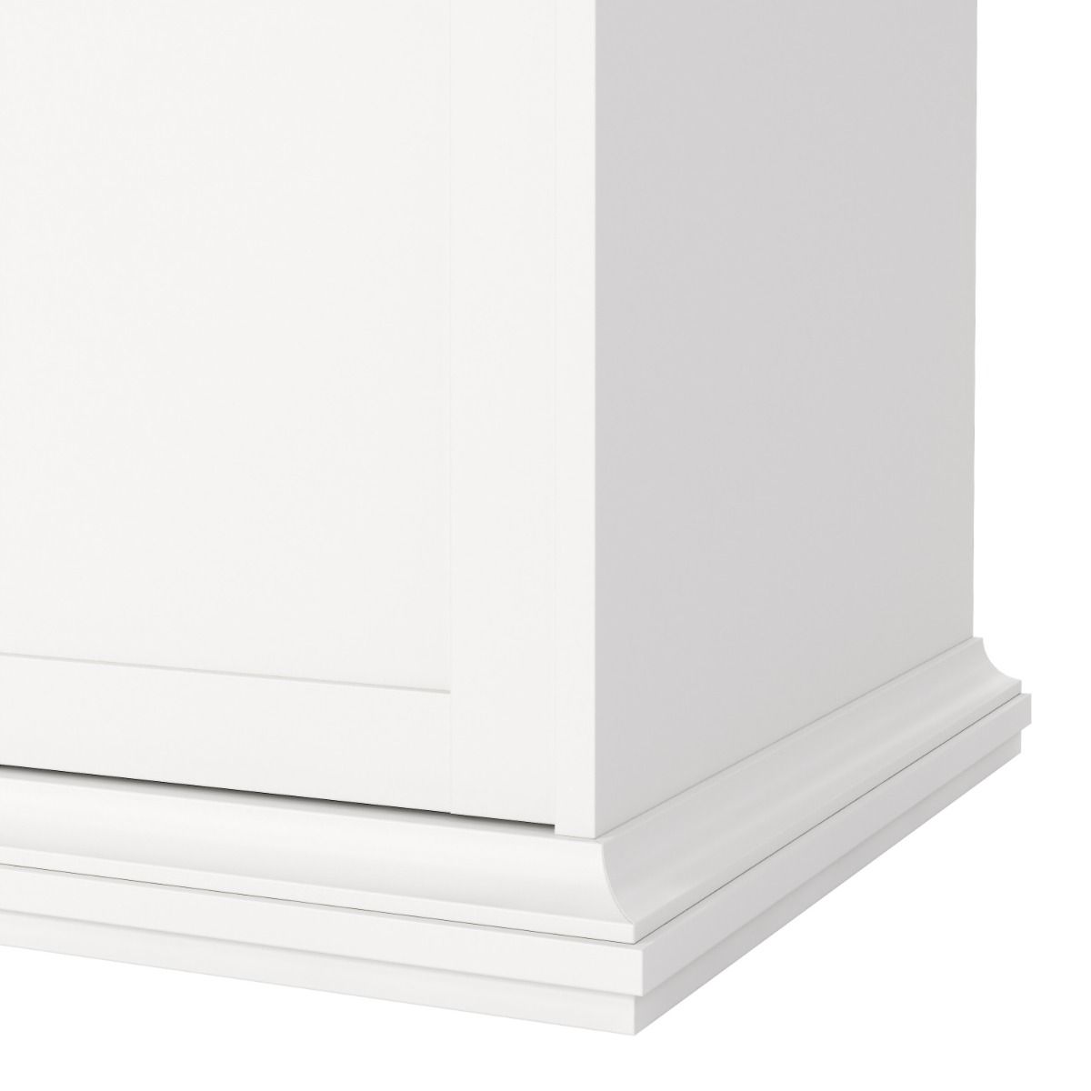 Paris Wardrobe with 4 Doors and 2 Drawers in White