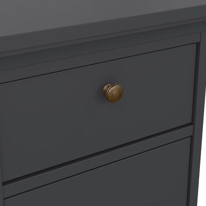Paris Nightstand 1 Door + 1 Drawer in Matt Grey