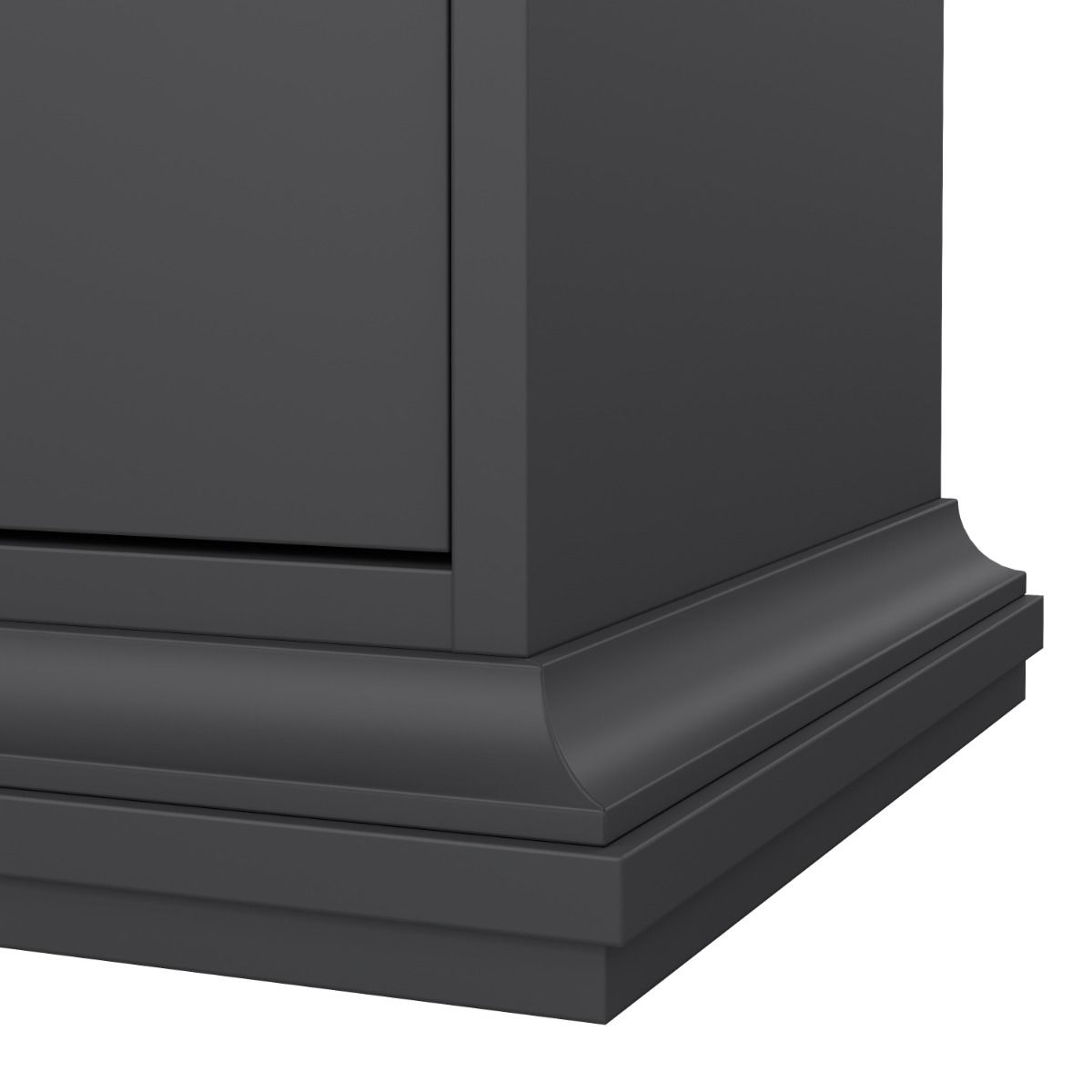 Paris Nightstand 1 Door + 1 Drawer in Matt Grey