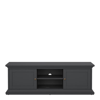 Paris TV-unit 2 frame Doors in Matt Grey