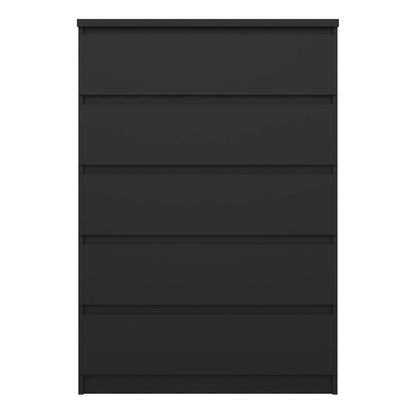 Naia Chest with 5 Drawers in Black Matt