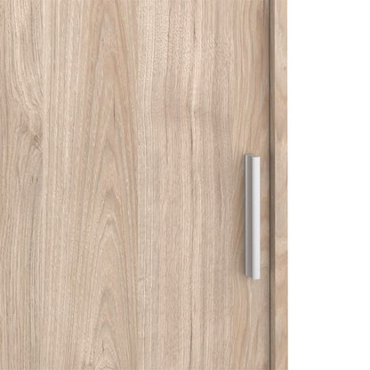 Naia Wardrobe with 1 Sliding Door 1 Door 3 Drawers in Jackson Hickory Oak