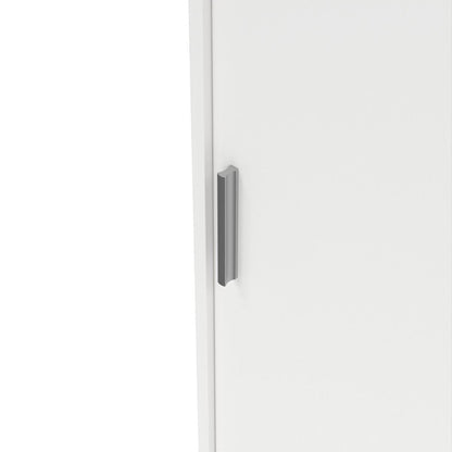 Naia Wardrobe with 2 Sliding Doors + 1 Door + 3 Drawers in White