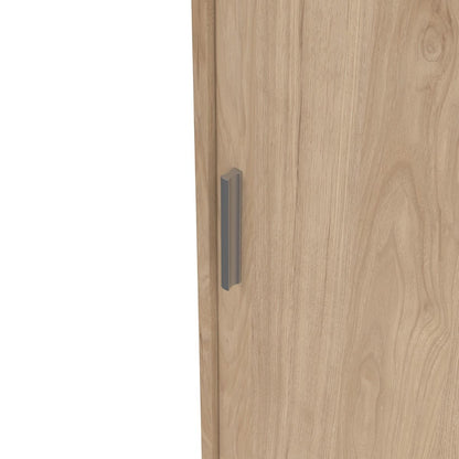 Naia Wardrobe with 2 Sliding Doors 1 Door 3 Drawers in Jackson Hickory Oak
