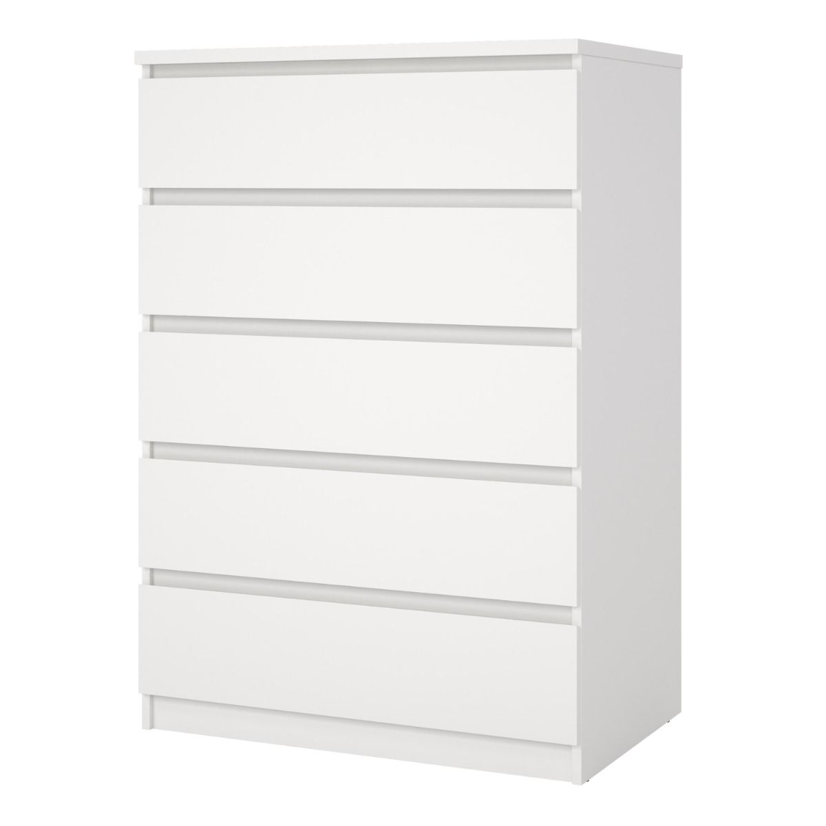 Naia Chest of 5 Drawers in White
