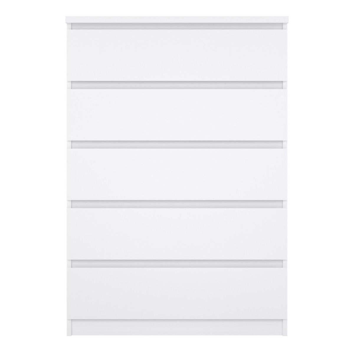 Naia Chest with 5 Drawers in White High Gloss