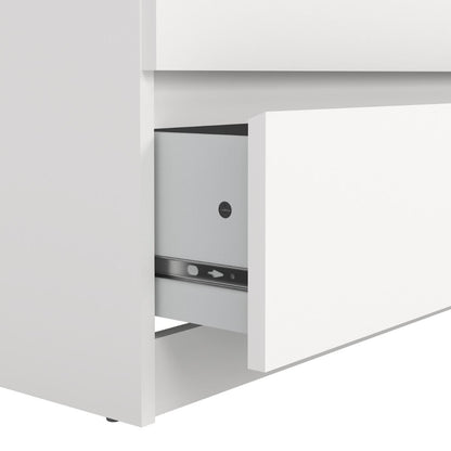 Naia Wide Chest of 6 Drawers in White