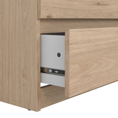 Naia Wide Chest of 6 Drawers in Jackson Hickory Oak
