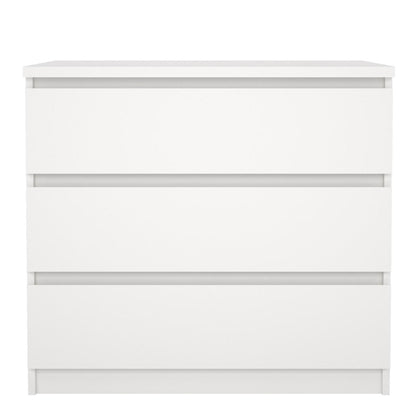 Naia Chest of 3 Drawers in White