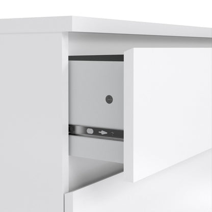 Naia Chest with 3 Drawers in White High Gloss