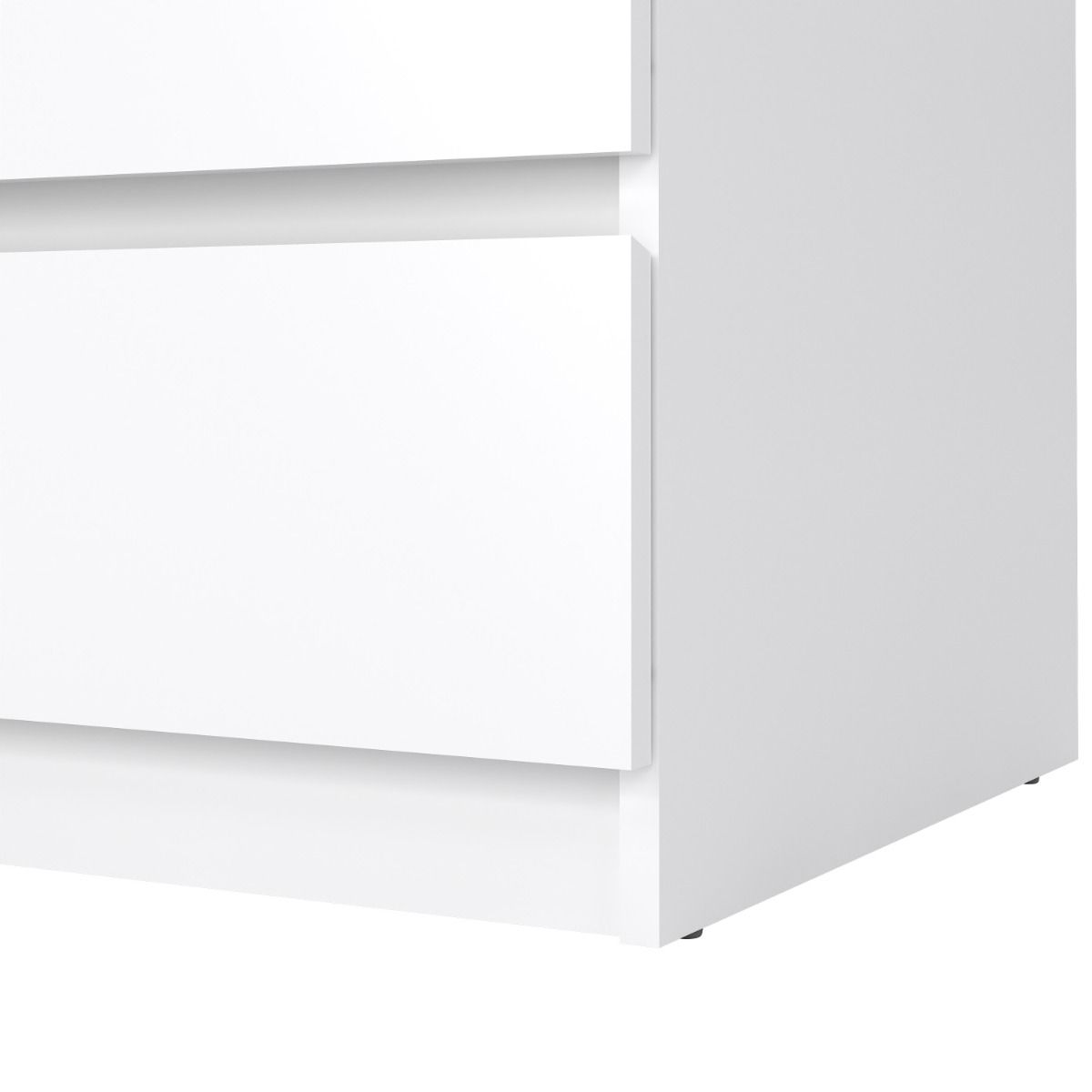 Naia Chest with 3 Drawers in White High Gloss