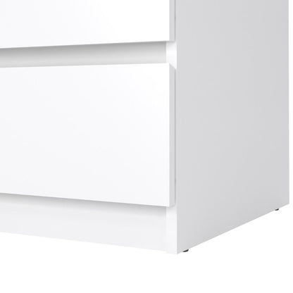 Naia Chest with 3 Drawers in White High Gloss