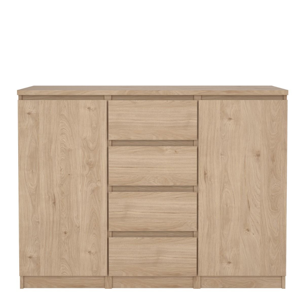 Naia Sideboard with 4 Drawers and 2 Doors in Jackson Hickory Oak