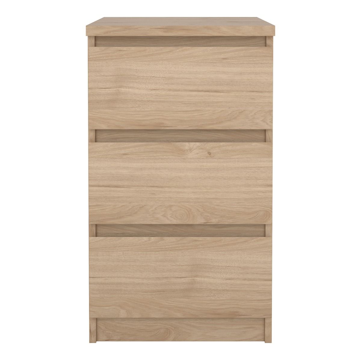 Naia Bedside Table with 3 Drawers in Jackson Hickory Oak