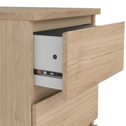 Naia Bedside Table with 3 Drawers in Jackson Hickory Oak