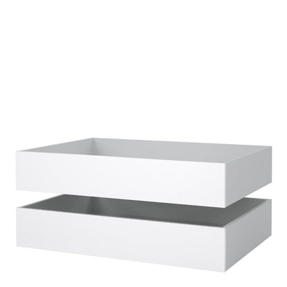 Naia Underbed Drawers Set in White High Gloss