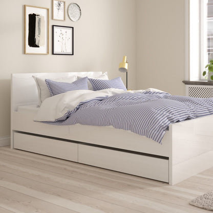 Naia Underbed Drawers Set in White High Gloss