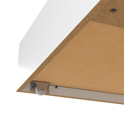 Naia Underbed Drawers Set in White High Gloss