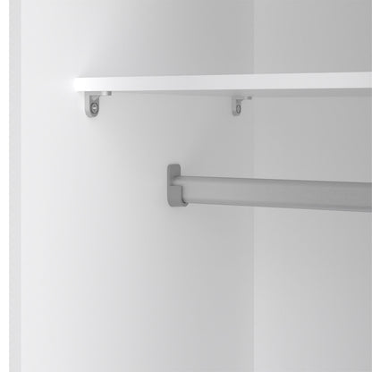 Space Wardrobe with 2 Sliding Doors in White