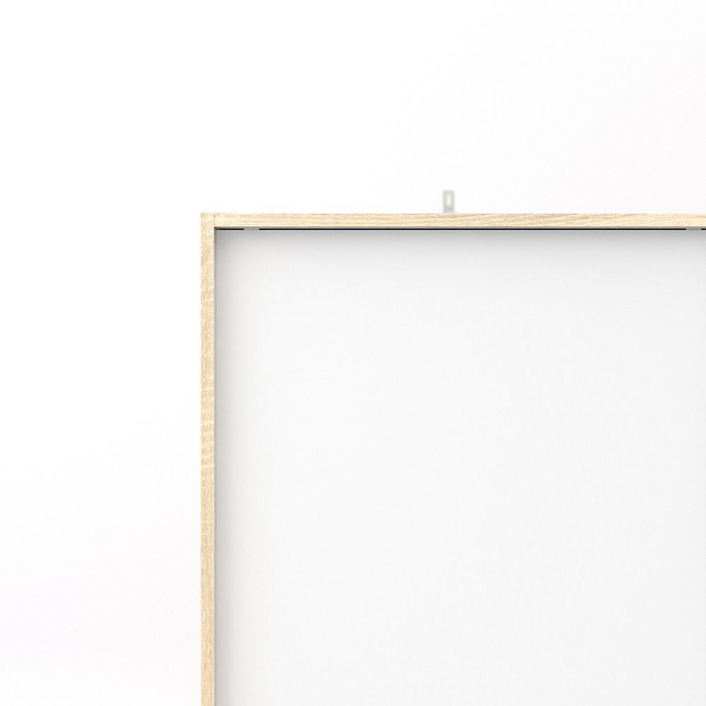 Line Wardrobe 3 Doors 6 Drawers in Oak with White High Gloss