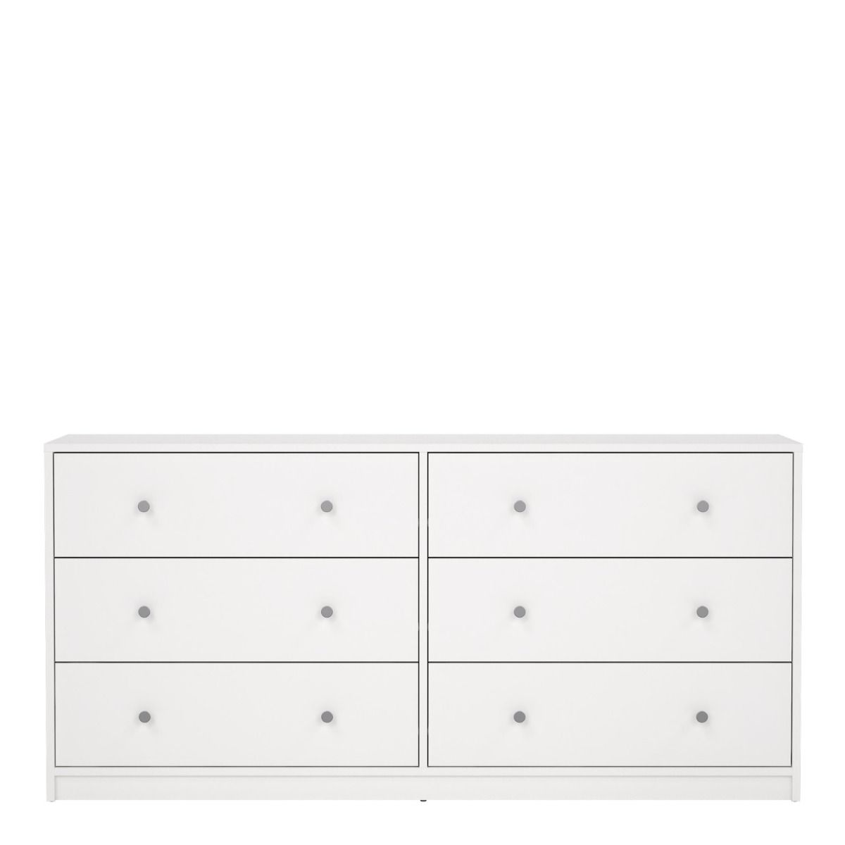 May Chest of 6 Drawers (3+3) in White