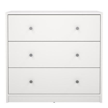 May Chest of 3 Drawers in White
