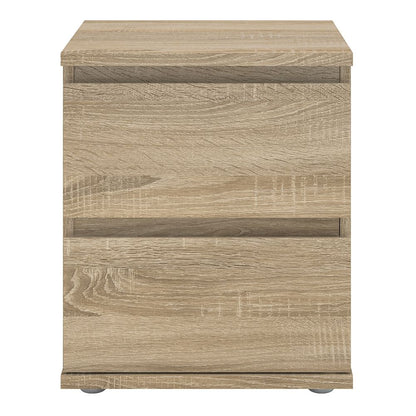 Nova 2 Drawer Bedside in Oak