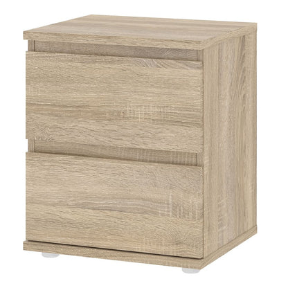Nova 2 Drawer Bedside in Oak