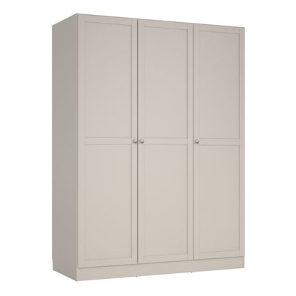 Brande Wardrobe with 3 Frame Doors in Cashmere