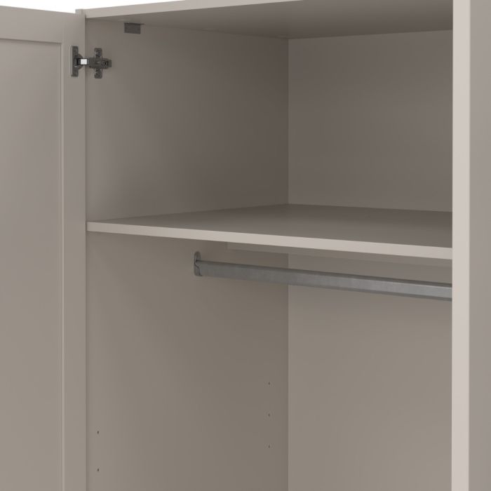 Brande Wardrobe with 3 Frame Doors in Cashmere