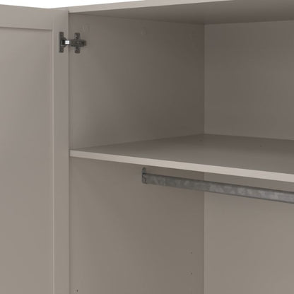 Brande Wardrobe with 4 Frame Doors in Cashmere