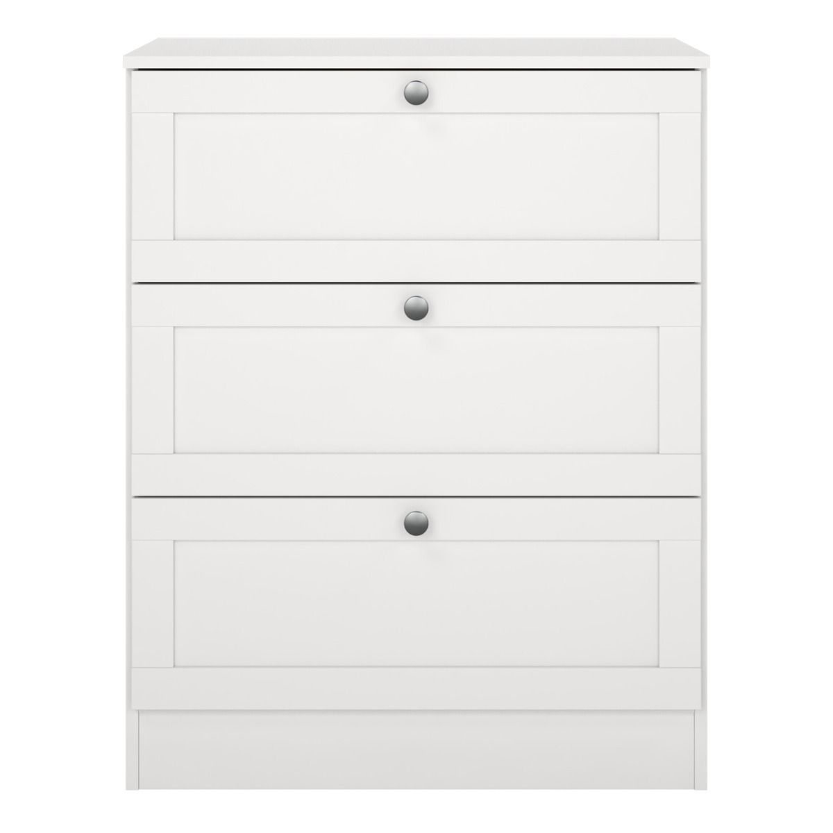 Brande Chest with 3 Frame Drawers in White