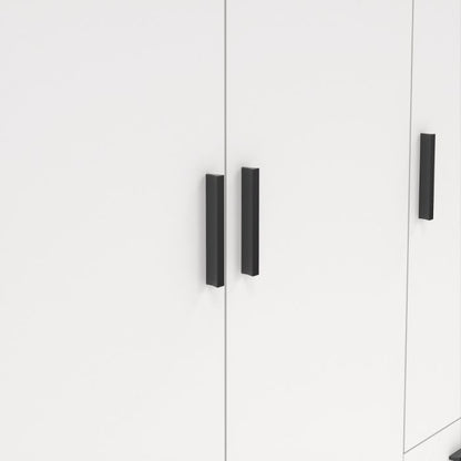 Sprint Wardrobe with 3 Doors + 3 Drawers in White